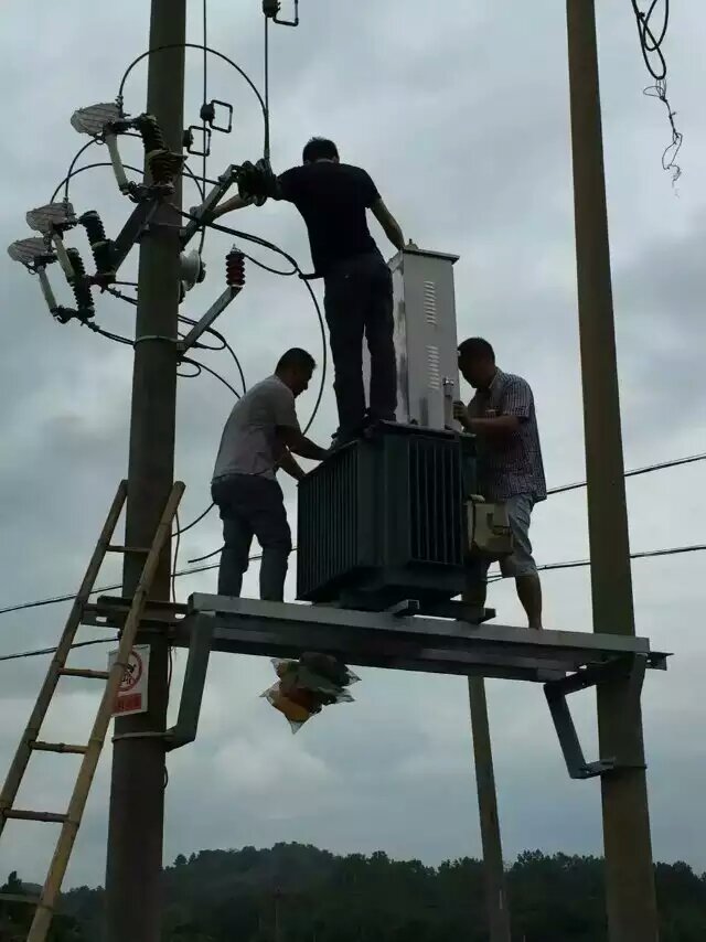 油浸式變壓器安裝現場